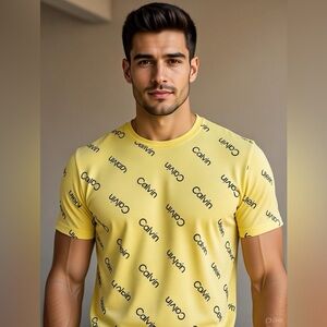 Calvin Klein Bright Yellow Logo Tee